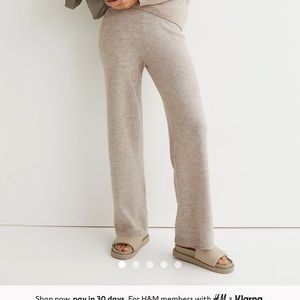 H&M wide leg sweater pants